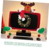 25-35 Inch Computer Monitor Cover Elk Cloth Christmas Xmas view 3