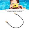 VBESTLIFE SMA Male to SMA Female Bulkhead Mount RG174 Antenna Extension Cable, Brass Plated Gold, 15cm/5.9in view 4