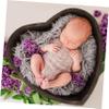 SHINEOFI 1Pc Heart Shaped Posing Basket Durable Wooden Newborn Photography Prop Lightweight Accessory for Unique Photos for Photographers view 3