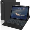 JKSML for iPad(A16) 11th/10th Generation Case with Keyboard (11/10.9 inch) 2025/2022, 7 Color Backlight Detachable Bluetooth Cover with Trackpad, Flip Stand Case Thin with Pencil Holder, Black view 1