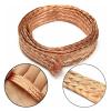 Flat Copper Braided Cable 1M Copper Braided Sleeve 2mm/4mm/6mm/8mm/12mm/14mm/18mm/25mm Expandable Metal Sheath Screening Signal Wire Cable Shielded(12mm) view 3