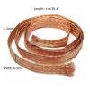 Flat Copper Braided Cable 1M Copper Braided Sleeve 2mm/4mm/6mm/8mm/12mm/14mm/18mm/25mm Expandable Metal Sheath Screening Signal Wire Cable Shielded(12mm) view 4