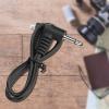 3.5mm Jack Plug Flash Sync Cable Cord with Screw Lock to Male Flash PC view 3