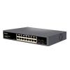 Ztyuav 18-Port Full Gigabit Easy Web Managed Cloud-Management Ethernet Switch-16 Ethernet Ports & 2 SFP+ Ports, VLAN/QoS/IGMP/LAG/TELNET/CLI Supported, Plug & Play Fanless Metal Design view 1