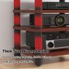 FZYUAN AV Media Stand Desktop Video Audio Rack with Wooden Shelf, Open Stereo Cabinet Corner Component Cabinet, Portable Media Storage Cabinet for Computer Desk,Walnut,3 Tier W 15.7 view 4