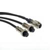 2 3 4 5 6 Pin GX12 Connector Cable Wire Splitter 50CM Y-Type 1 to 2 Male to Female to Female Aviation Plug Signal Wire Adpater(1 Female to 2 Male,50CM_3P) view 2