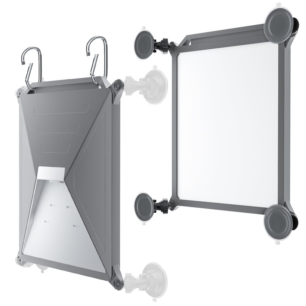 STOLAS Starlink Mini Mount, Secure Satellite Strong Suction Cup Mounting Kit for Sunroof Window, Stable Signal Case for Car RVs, Vans, Boat, Yachts, Trucks-Gray
