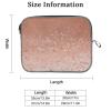 13-14 Inch Computer Cover Laptop Sleeve Case Rose Faux Glitter Laptop Carrying Bag for Men Women view 4