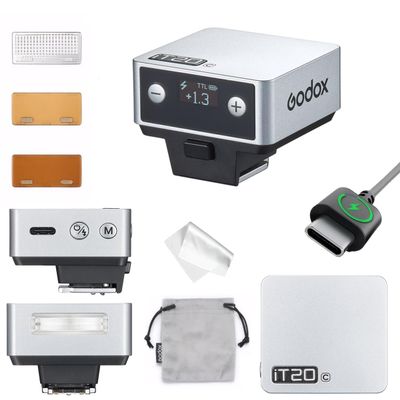 Godox iT20C Mini TTL Flash for Canon Cameras, Compact On-Camera Flash