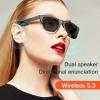 KOIPSSE Smart glasses, polarized sunglasses with bluetooth speaker, sports/outdoor filter UV protection voice control, unisex fashion sunglasses, touch smart glasses view 4