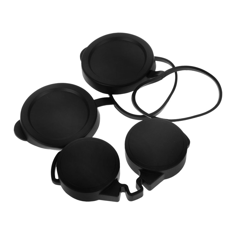 NUOBESTY 50mm Waterproof Binocular Lens Caps Set 3pcs Rubber Eyepiece Covers for Eye Protection Compatible Compact Binoculars and Telescopes