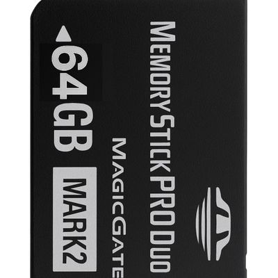 Ekoomar Original 64GB Memory Stick Pro Duo MARK2 - Compatible with PSP1000/2000/3000, DSLR Burst Shooting, MagicGate | High-Speed Read/Write Memory Stick Duo Card for PSP Memory Stick & Cameras