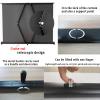 30/40/50 inch Portable Floor Standing Projection Screen, 4:3/16:9 Pull Up Retractable Movies Screen, Table Top Projector Screen for Presentation Education Outdoor Indoor Public Display(16:9,50") view 4