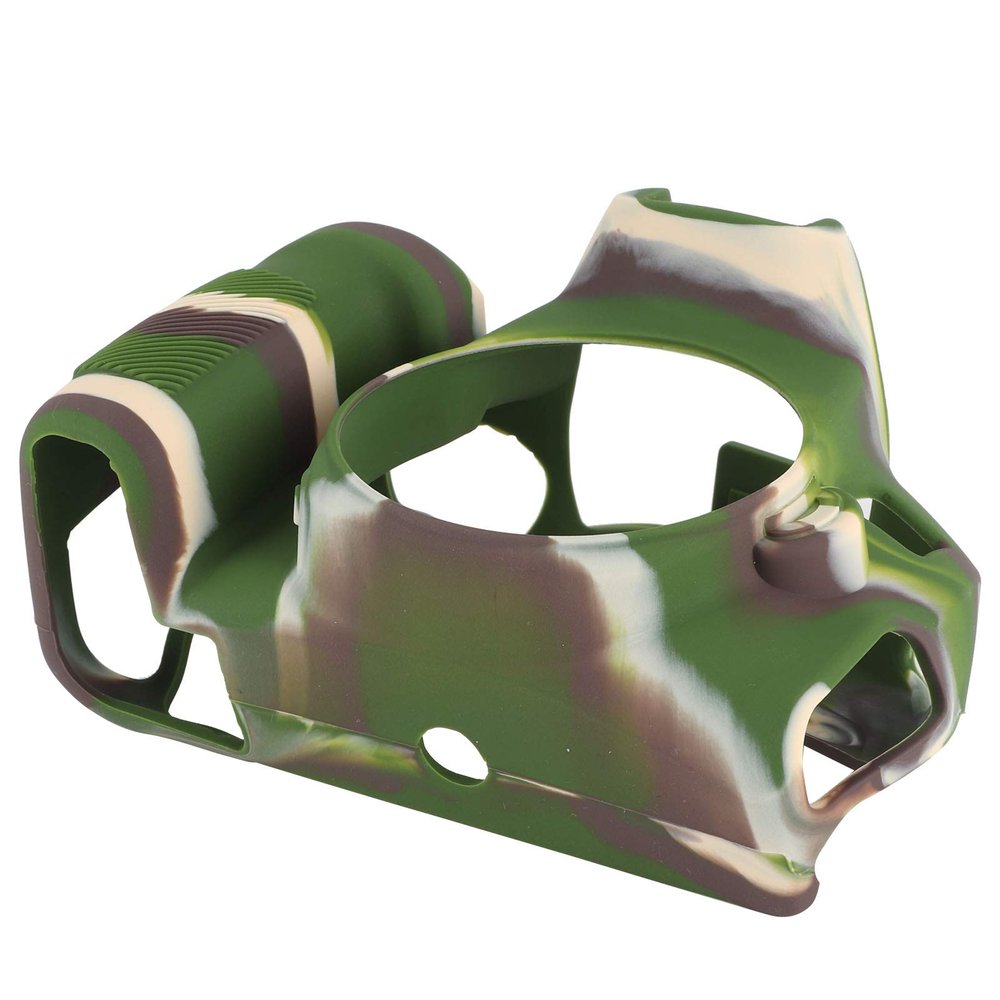 aqxreight Digital Camera Housing AntiScratch Silicone Shell for 850D Materia Camera Housing CaseCamera Silicone CoverCamera Scratch ShellCamera Protective CaseCa (Camouflage)