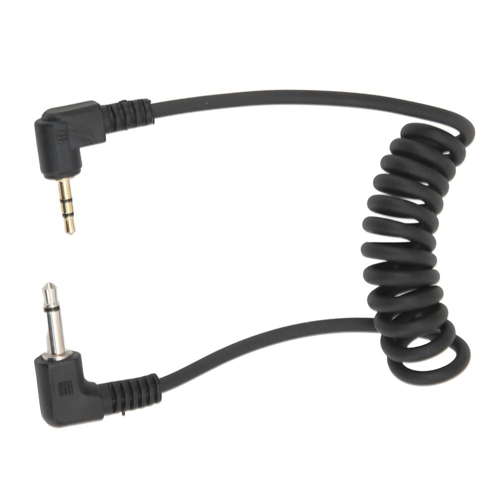 aqxreight Camera Shutter Cord 2 5mm to 3 5mm Gold Plated Joint Plastic Elastic Flash Shutter Release Cable for Camera Cord The The Release CableRemote CordCamera Sh