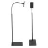 Adjustable Tablet Floor Stand for Live Streaming and Watching Movies, Sturdy Aluminum Alloy Material with Non Slip Base, Easy to Install, Wide Clamp for Phones and Tablets view 2