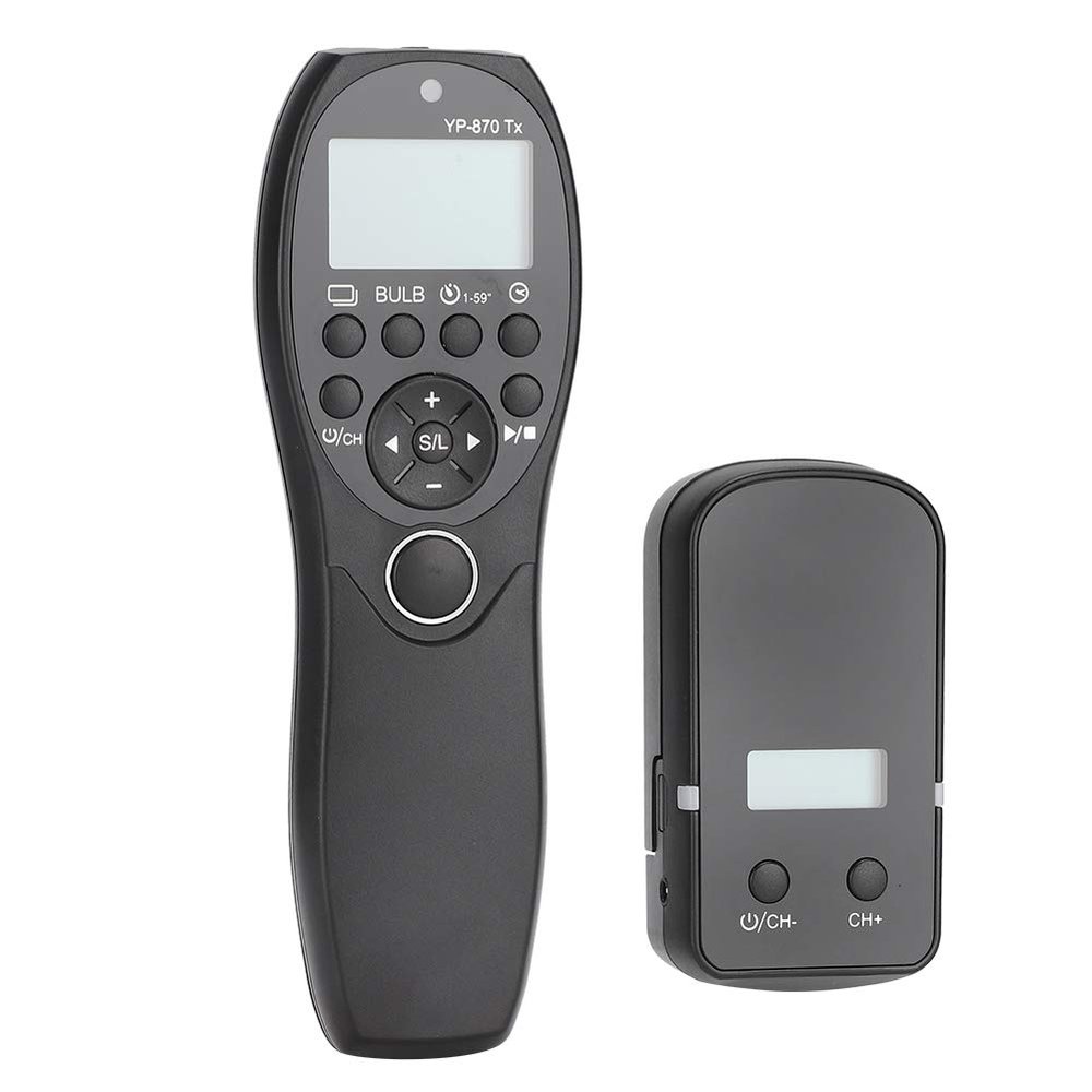 aqxreight YouPro YP 870 E2 Timing Shutter Release Remote Control LCD Display Screen for Camera System Global Freque Shutter Release Remote ControlWireless ControlT