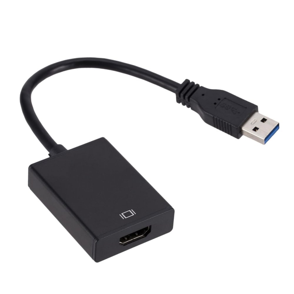 VILLCASE USB to Adapter Converter for PC and Laptop No Driver Required Supports Function for Projectors and Monitors Black