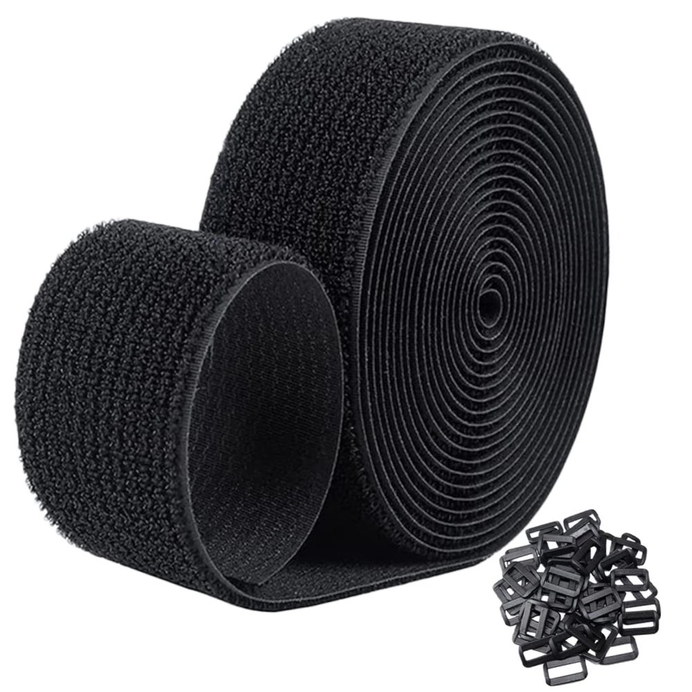 KAILIKETIY 1Set Reusable Adjustable Hook and Loop Cable Strap Securing Cord Ties with Buckles for Efficient Wire Management and Organization