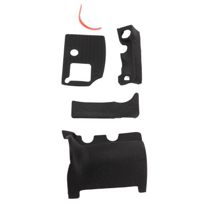 aqxreight Grip Rubber Set Left Side Thumb Bottom Rubber Cover with Adhesive Repair Parts for D810 Camera This of Grip Set P Camera PadGrip Body for NikonBody Cov