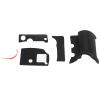 aqxreight Grip Rubber Set Left Side Thumb Bottom Rubber Cover with Adhesive Repair Parts for D810 Camera This of Grip Set P Camera PadGrip Body for NikonBody Cov view 2