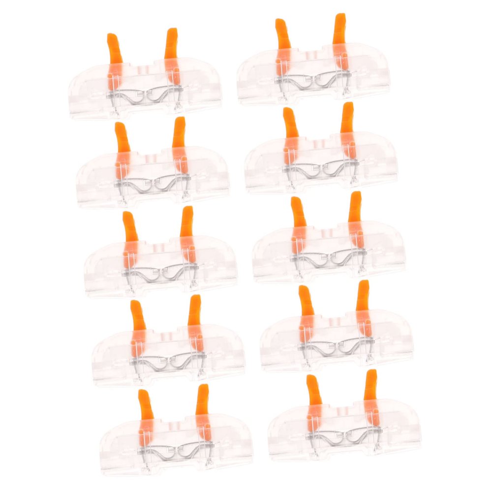MAGICLULU 10Pcs Lever Wire Connectors for Quick Splicing Insulated Terminal Blocks for Electrical Connections Compact Design for Home and Automobile Use Fire Retardant Compatible