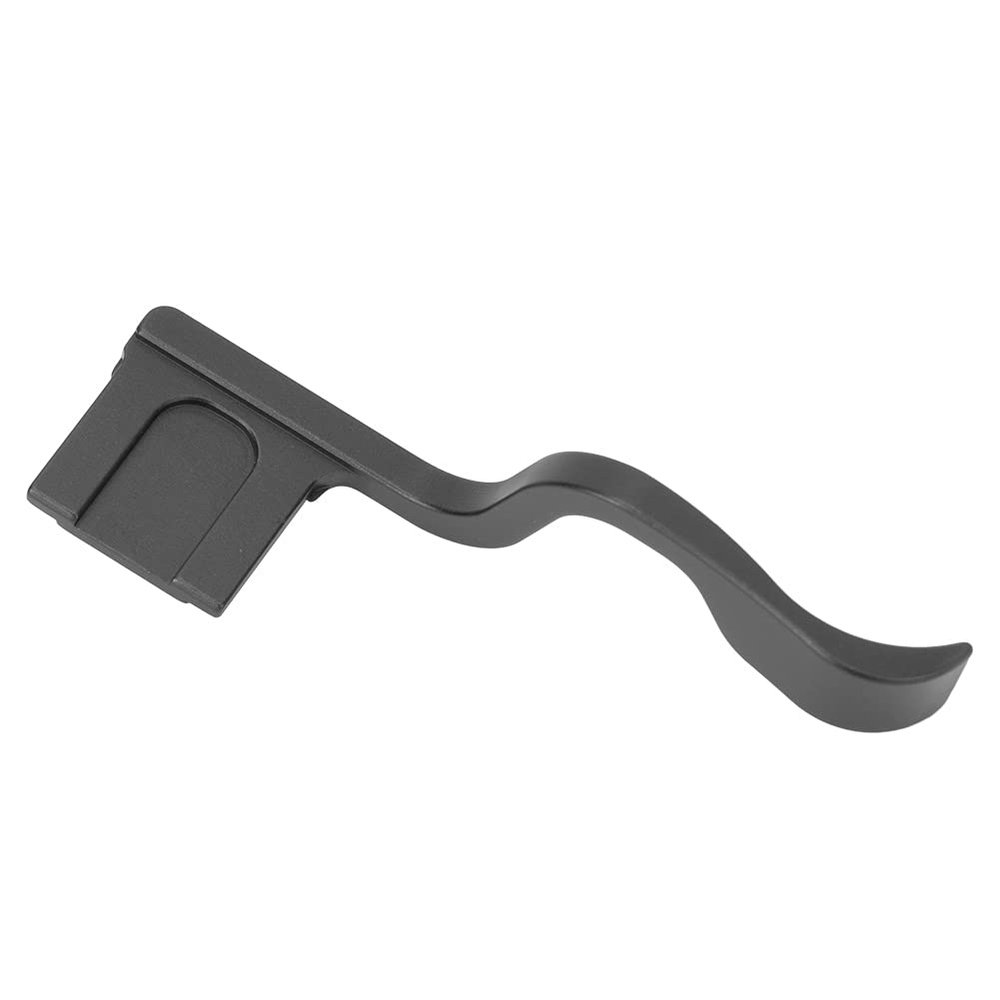 Vomeko Professional Hot Shoe Thumb Grip CNC Aluminum Alloy Ergonomic Rest for Full Frame Mirrorless Cameras Black,Red (Black)