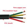 10M PVC Cable 24 26AWG 2 3 4 5 6 8 10 12 14 16cores sheathed Copper Wire Conductor Electric RVV Cable Black Soft sheathed Wire(0.2MM 24AWG,3 cores) view 3