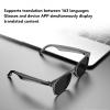 Yoidesu Smart Glasses, AI Glasses with 163 Language Voice Video Real Time Translation Bluetooth Sunglasses with IP67 for Travel and Communication view 2
