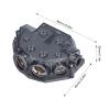 AOWINHIT 6 Way Power Fuse Distribution Block Ground Cable Splitter 0 Gauge 2/4/8 Gauge Out Car Audio Amp view 2