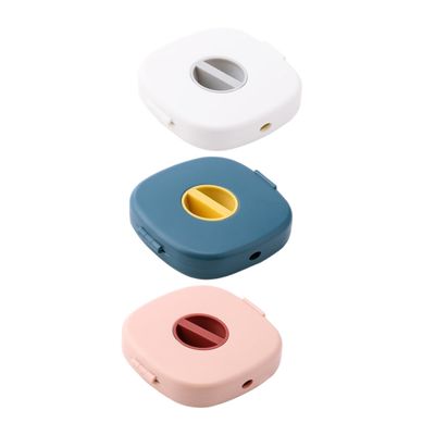 DOITOOL 3Pcs Rotatable Charging Cable Organizer Durable Power Cable Case for Home Office and Travel Use Lightweight Multi Functional Wire Storage Box
