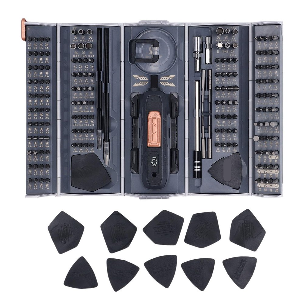 Fafeicy Compact Kit with Stable Torsion Output, Socket & Bit Set for Electronics Repair, Precision Screw Driver Kit for Computers,RC Cars,Laptops,Smartphones