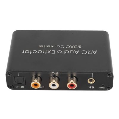 BONKZEBU HD Output ARC Sound Extractor, 192KHz Optical SPDIF 3.5mm Headphone Port Digital Analog Sound Converter for Home Cinema TV, ARCAudio Extractor 192KHz DAC Converter