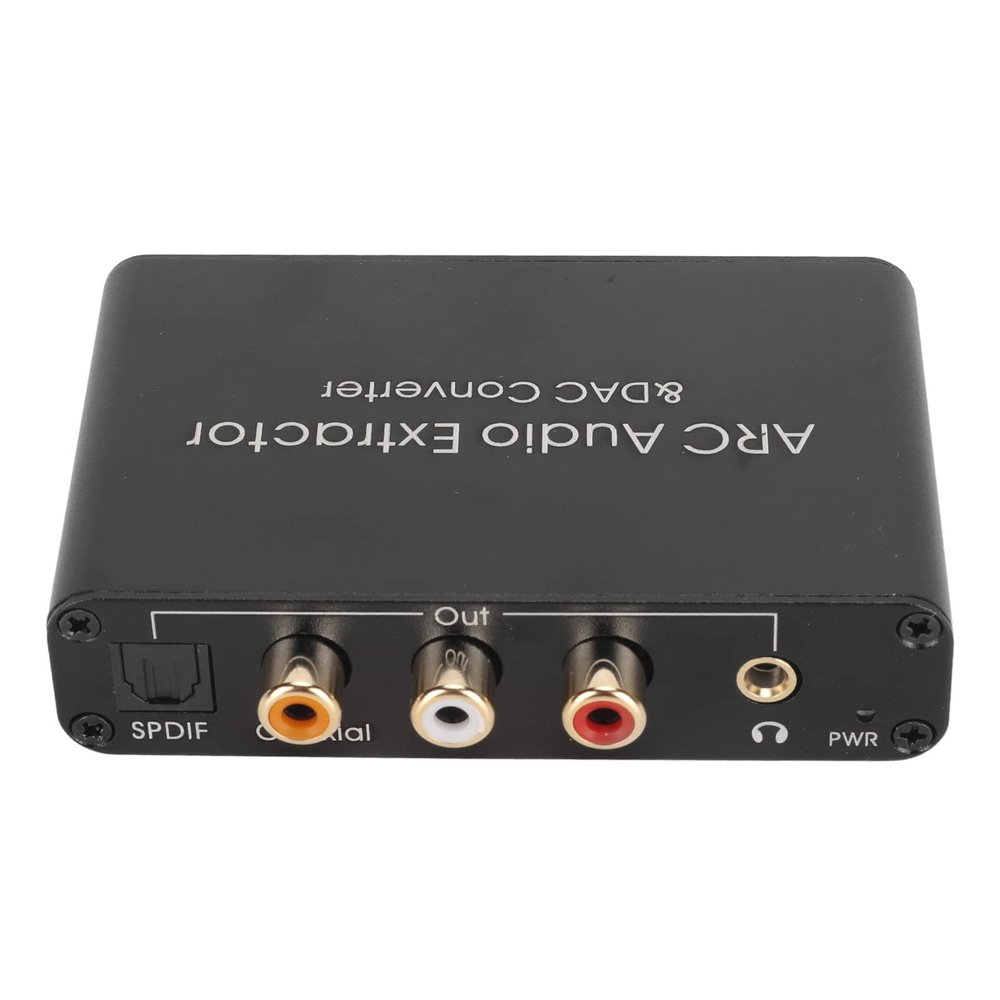 BONKZEBU HD Output ARC Sound Extractor, 192KHz Optical SPDIF 3.5mm Headphone Port Digital Analog Sound Converter for Home Cinema TV, ARCAudio Extractor 192KHz DAC Converter