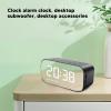 Yunir Alarm Clock Radio, Digital Alarm Clock with Bluetooth Speaker, FM Radio, Dual Alarm, 3 Level Dimmer, LED Digital Clock for Bedroom Bedside Office (Black) view 3