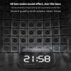Yunir Alarm Clock Radio, Digital Alarm Clock with Bluetooth Speaker, FM Radio, Dual Alarm, 3 Level Dimmer, LED Digital Clock for Bedroom Bedside Office (Black) view 4