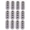 12Pcs Toilet Seat Bumpers Gaskets with Strong Adhesive Pads for Home view 1