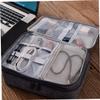 Angoily Layers Electronics Organizer Bag for Travel Detachable Storage Pouch for Cables U Discs Power Banks and Accessories Grey view 4