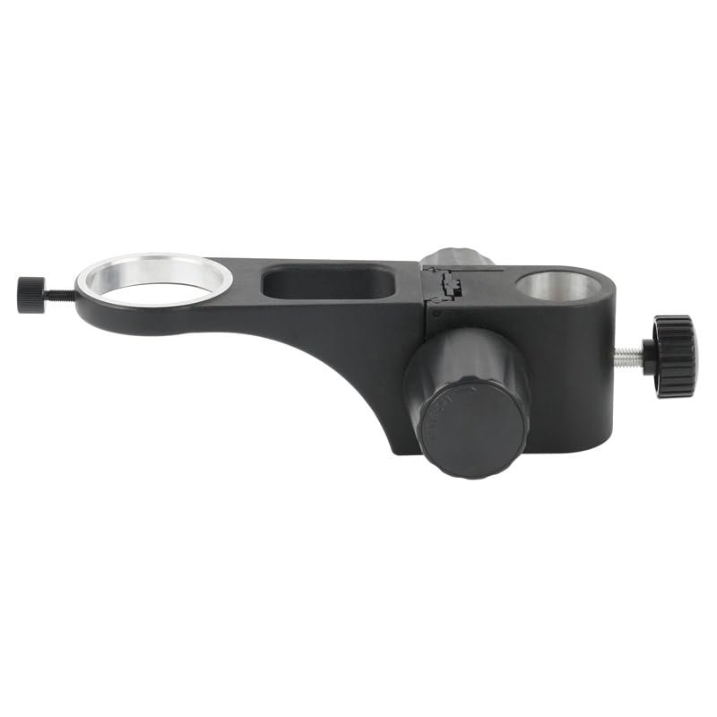 1pc Microscope Monocular Stand Holder 50MM Adjustment Lift Bracket Arms Full Metal for Camera Lens Measurement(Column)
