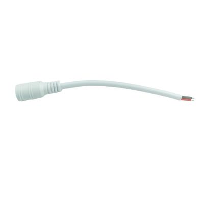 1/5/10 Pcs 5.5x2.1mm DC Male Female Power Plug Cable Wire Jack Adapter Connector for CCTV Single Color 3528 5050 LED Tape Light(1 Female White)