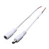 1/5/10 Pcs 5.5x2.1mm DC Male Female Power Plug Cable Wire Jack Adapter Connector for CCTV Single Color 3528 5050 LED Tape Light(1 Female White) view 3