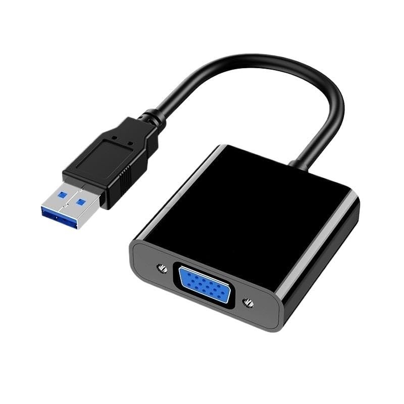 bodateng USB 3.0 to Video Display Adapter 1080P Multi-Display Converter Video Cable for Projector M>oni>tor PC TV(White)