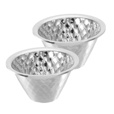 Angoily 2pcs Flashlight Reflector Cup High Efficiency LED Lighting Fixture Shade Cap for Enhanced Brightness Focused Beam for Camping Hiking Emergency Use