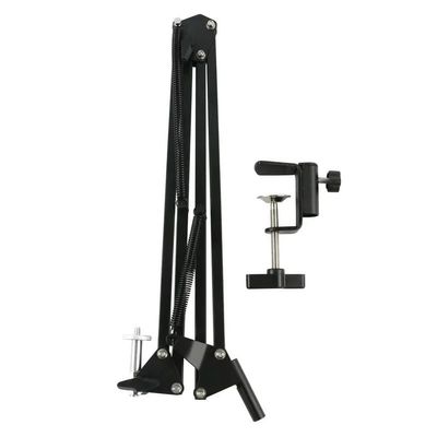 1pc Camera Tripod Table Stand Set Photography Adjustable Arm Stand for Digital Video Microscope Camera Boom Scissor Arm Stand Holder(51CM 40Ring)