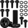 M4 10mm TV/Monitor Wall Mount Screws VESA Compatible for 75x75mm and 100x100mm Brackets for Mounting Any TV/Monitor Pack of 8 view 1