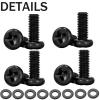 M4 10mm TV/Monitor Wall Mount Screws VESA Compatible for 75x75mm and 100x100mm Brackets for Mounting Any TV/Monitor Pack of 8 view 2