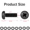 M4 10mm TV/Monitor Wall Mount Screws VESA Compatible for 75x75mm and 100x100mm Brackets for Mounting Any TV/Monitor Pack of 8 view 3