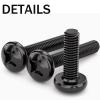 M4 10mm TV/Monitor Wall Mount Screws VESA Compatible for 75x75mm and 100x100mm Brackets for Mounting Any TV/Monitor Pack of 8 view 4