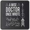 Doctor Quote Mouse Pad 9.5 x 7.9 inches A Wise Doctor Once Wrote Dr Graduation Physician Surgeon Medical Student Graduate MD Practitioner Mousepad view 1