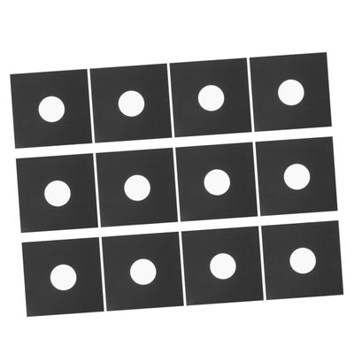 Cabilock 12pcs Cardboard Record Sleeves with Static Record Storage Protectors Dual Design for Humidity Defense and Sound Quality Preservation for Music Studios and Home Audio Rooms